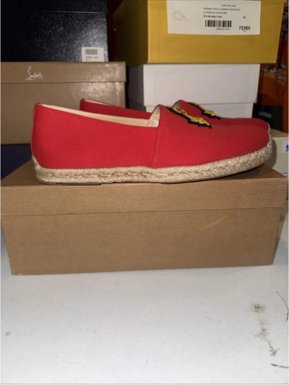 Christian Louboutin espadrille flats size 43 (10 men’s)